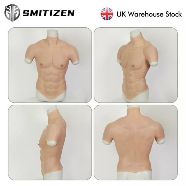 SMITIZEN MUSCLE CHEST Vest Enhancer Crossdresser Silicone Muscle Suit for  FTM £159.00 - PicClick UK