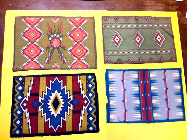 (pgasteelers1)Native American Tobacco Felts Lot of 4 Size 8x6" byAmer.Tobacco #B