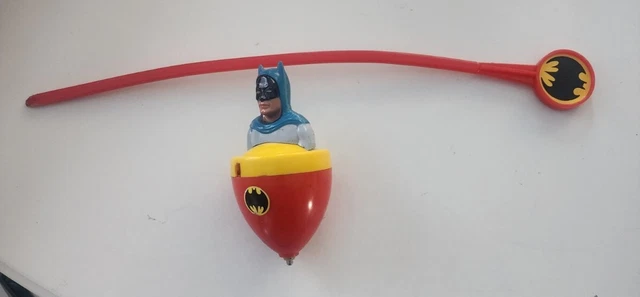 1977 Vintage Azrak Hamway DC Comics Batman Super Top Gyro with rip cord!  RARE!