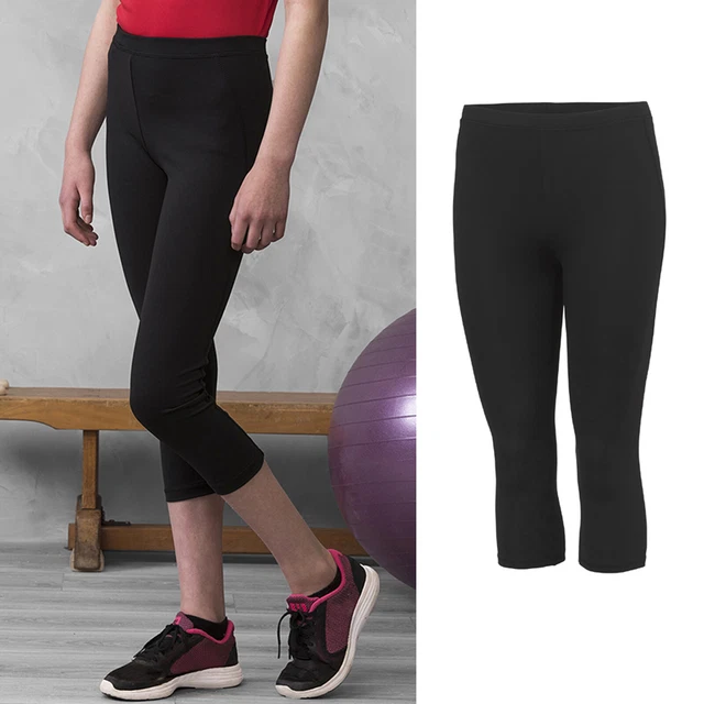 AWDis Girlie Cool Capri-Leggings sportivi per ragazze/lezioni di danza 3/4