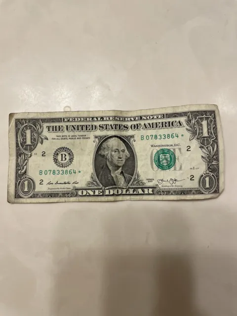 1 dollar star note 2013 B