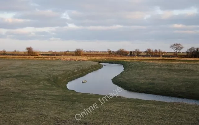 Photo 6x4 Drainage channel on the River Rother's Flood plain Rye  c2010