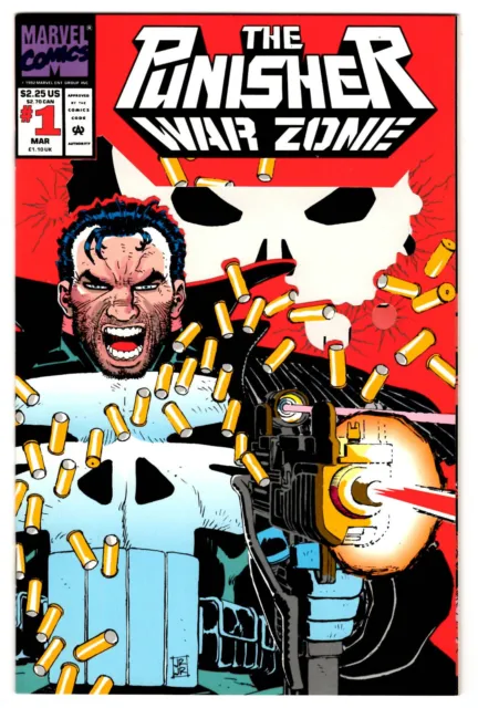 Punisher: War Zone #1 - March 1992 - High Grade- Marvel Comics - Die Cut Cover
