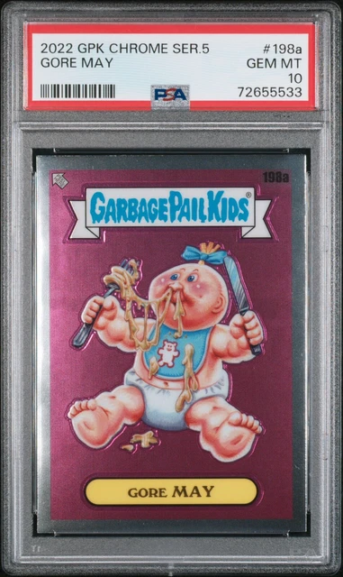 2022 GARBAGE PAIL KIDS CHROME PSA 10 #198a GORE MAY GEM MINT