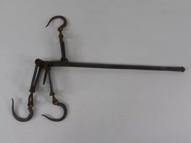 Vintage Antik Balkenwaage Laufgewichtswaage Eisen Länge 43 cm (98)