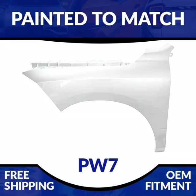 NEW Painted PW7 Bright White CAPA Driver Side Fender For 2009-2023 Dodge RAM