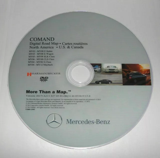 Mercedes NTG1 2016 Navigation DVD Map Update Comand Aps North America v15 GPS