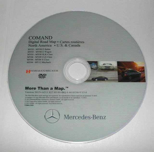 MERCEDES NTG1 2016 Navigation DVD Map Update Comand Aps North America