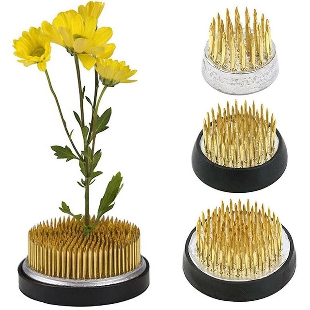 Kenzan Japonais Pour Ikebana (arrangement Floral) - Taille 3,5D - Outil Fixateur De Tiges - Neuf