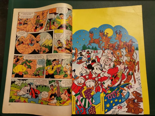 Micky Maus Heft Nr 48 vom 23.11.1989 kult Comic Buch mit original Kalender drin