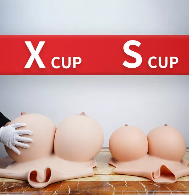 X Cup Huge Boobs S Cup Silicone Breast Forms Breastplate Crossdresser Drag Queen 3