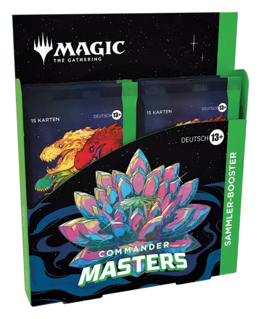 MTG Magic - Commander Masters - Collector Booster Display (4 Packs, DE)