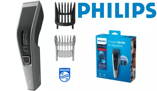 Rasoio per Capelli Senza Fili Philips 3000 Tagliacapelli Regolacapelli Lavabile