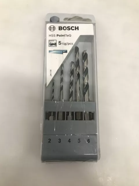 Bosch Accessories 2607002824 Jeu de forets hélicoïdaux Pointteq, 5 pièces