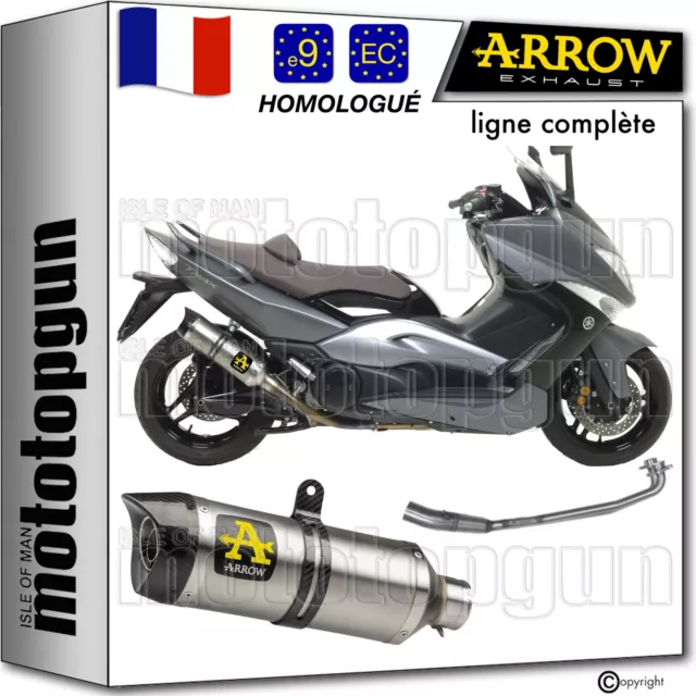 Arrow Ligne Complete Hom-Rc Thunder Titanium C Yamaha Tmax T-Max 500 Yp 2008 08