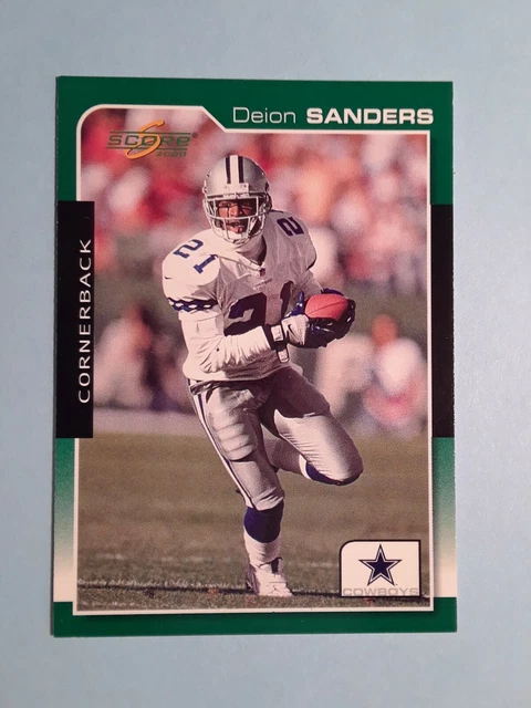 2000 Score Deion Sanders #220 DALLAS COWBOYS NFL Football Card HOF