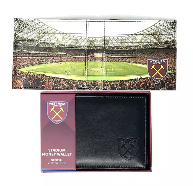 West Ham United Fc Borsa In Vera Pelle Martelli Stadio Portafoglio Calcio