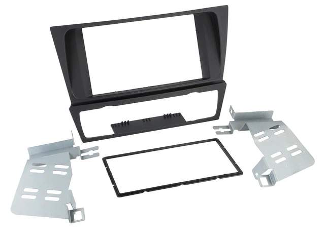 Maschera radio doppio DIN autoradio per BMW Serie 3 E90 E91 E92 E93 2005-2013 senza navigatore