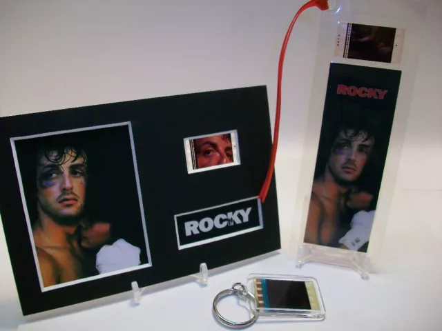 Rocky Boxing Rare 3 Piece Movie Film Cell Memorabilia Collection Gift Set Lot