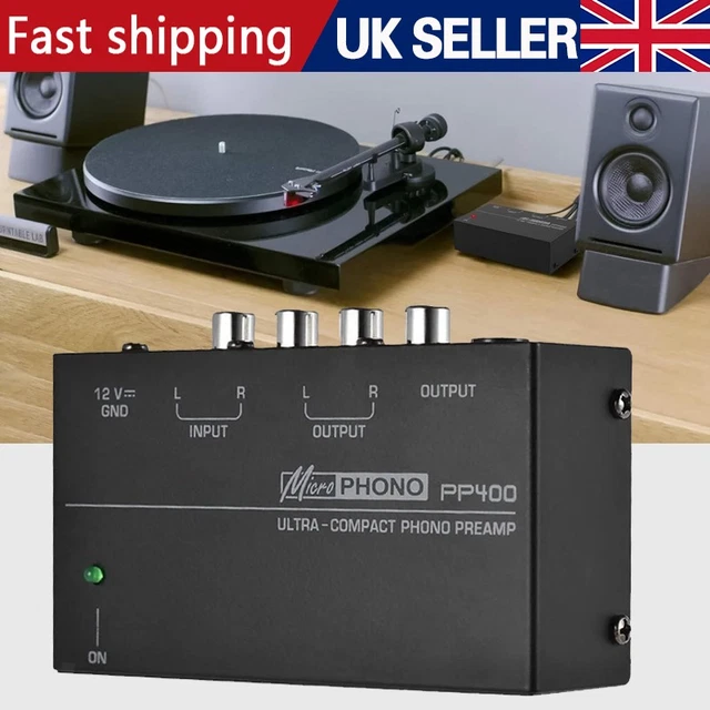 PHONO TURNTABLE PREAMP, Mini Electronic Stereo Audio Phonograph ...