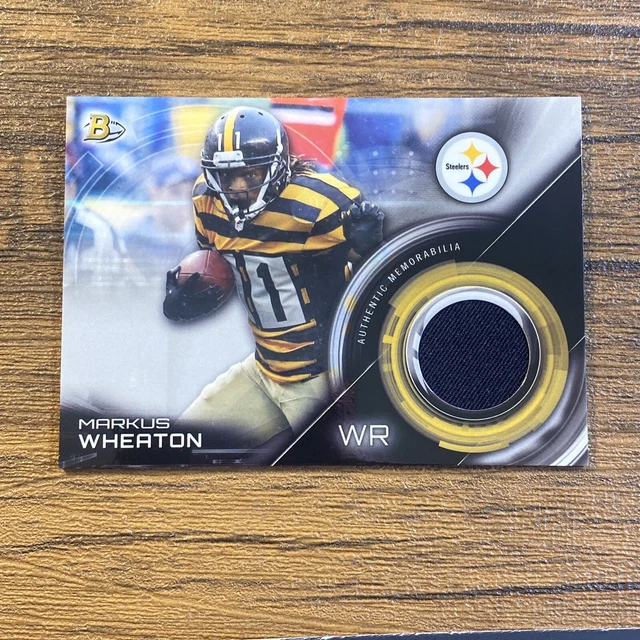 2015 Bowman Relics #BR-MW Markus Wheaton -Steelers - Oregon St. Beavers