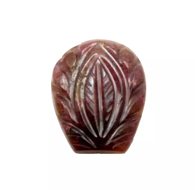 Natural Watermelon Tourmaline Hand Carved Loose Gemstone 13.50 16.50 MM 7.25 CT