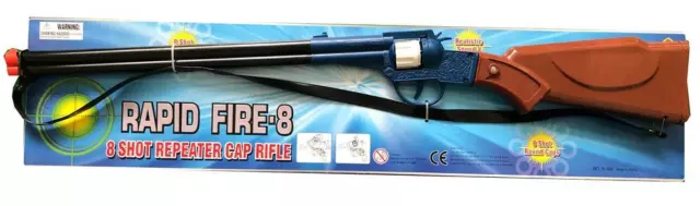 Toy 8 Shot Diecast Cap Gun Riffle - All Brands