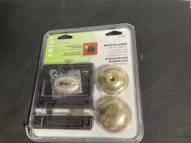 Defender Security Vertical Placement Bit Key Trim Lock E 2437