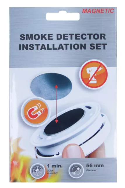 Pack détecteur de fumée + Fixation magnétique