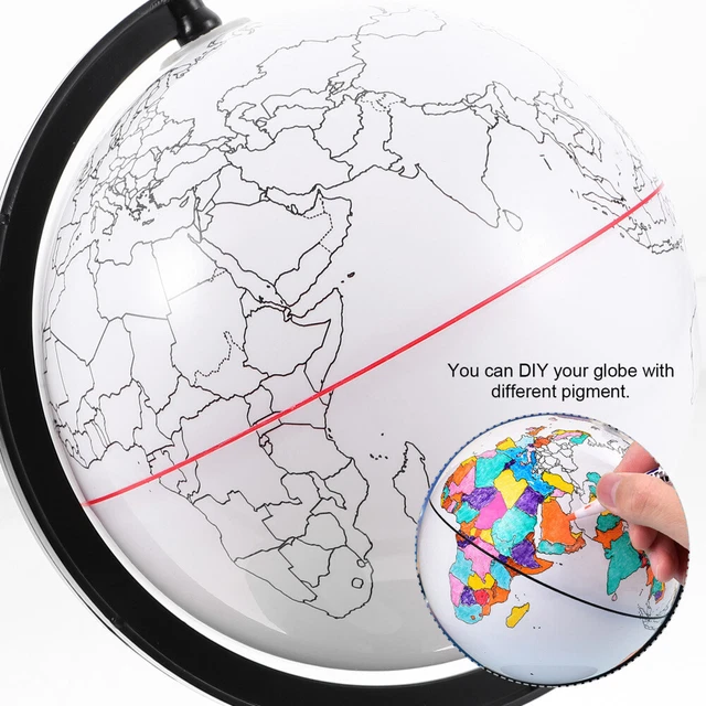 KOMBIUDA DIY Weltkugel Zum Ausmalen - Kreativer Malglobus Für Kinder