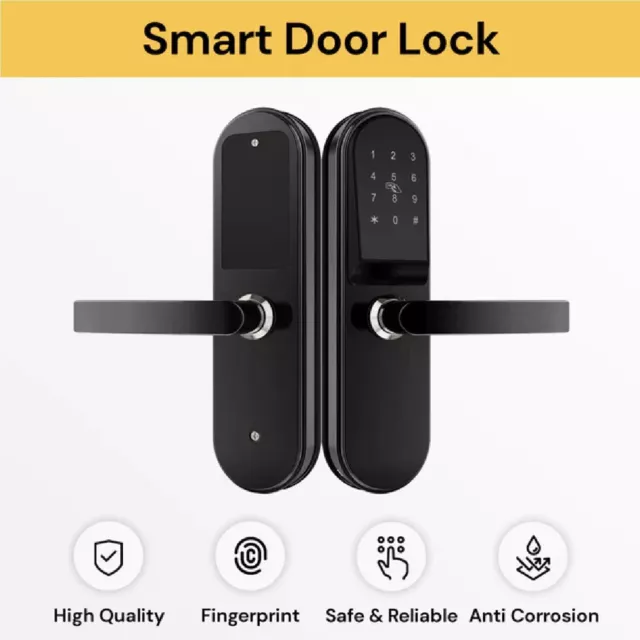 Smart Electronic Fingerprint Door Lock Digital Password Key For Home Apartments