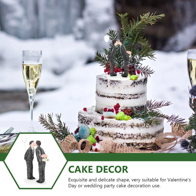 4 Figurine Per Torta Nuziale, Coppia Di Sposi 6 Cm, In PVC Dipinto A Mano, Per Matrimonio E Anniversario