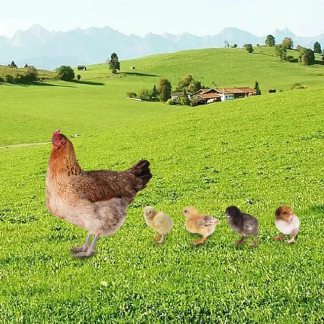 Hühnerskulptur Henne Bodendekoration Hofpfahl für Bauernhof Rasen Hof Weg