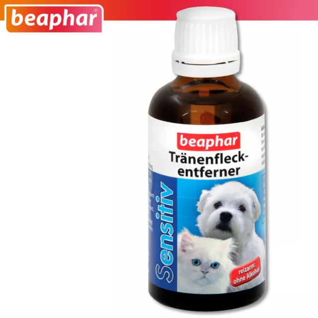 Beaphar 50ML Sensible Tränenfleckentferner para Perros & Gatos Tränen Eliminador