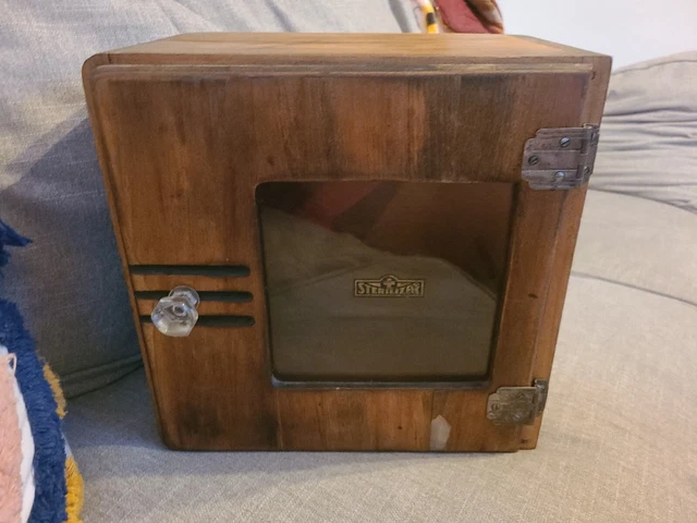 Vintage Wooden Sterilizer Cabinet No Shelves