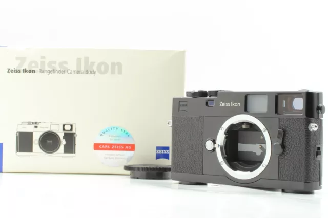 [Top Como Nuevo en Caja] Telémetro Zeiss Ikon ZM Negro 35 mm Cámara fotográfica de Japón