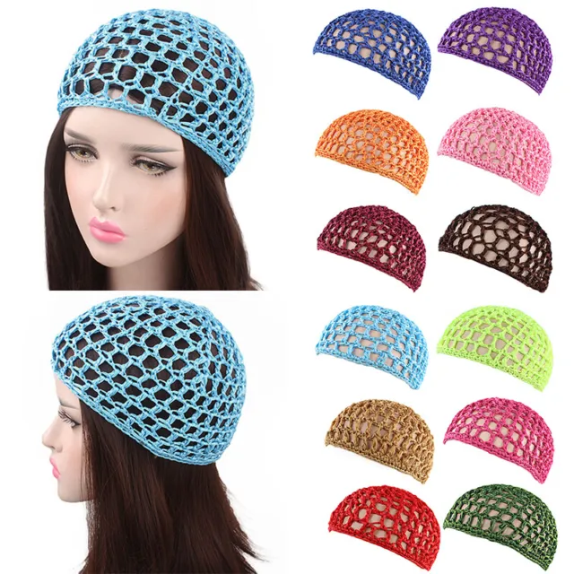 Mesh Hair Net Crochet Cap Fishnet Hairnet Hair net Snood Sleeping Night Cover US