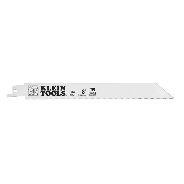 Klein Tools 31741 Reciprocating Saw Blades 10/14 TPI, 8-Inch, 5-Pack