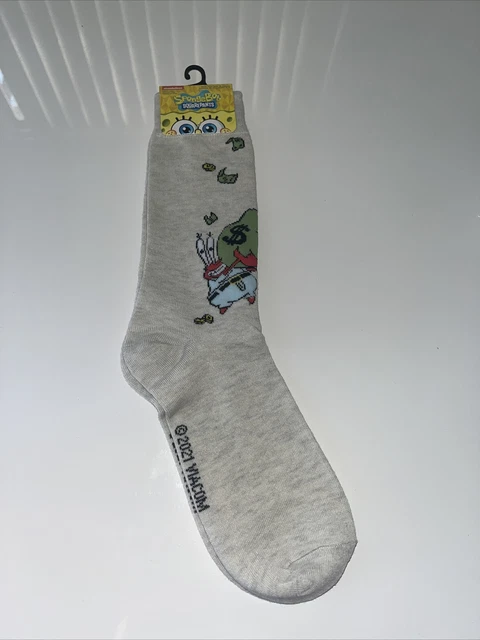 Nickelodeon SpongeBob SquarePants Make It Rain unisex Dress Casual Novelty Sock