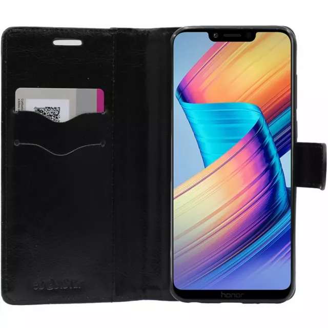 Coque Huawei Honor Play Etui Portefeuille Housse PU Cuir Porte-Cartes, Noir 3