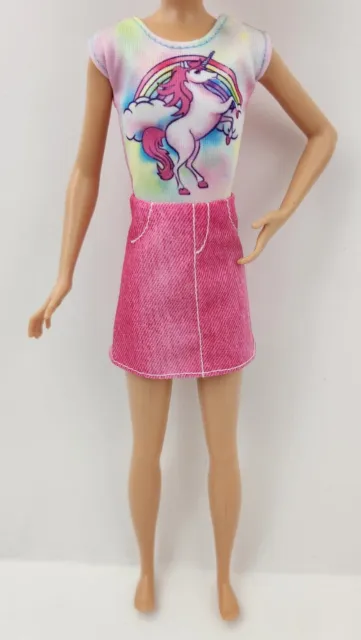 Mattel Barbie Sister Skipper Doll Fashion Outfit Pink Unicorn Dress
