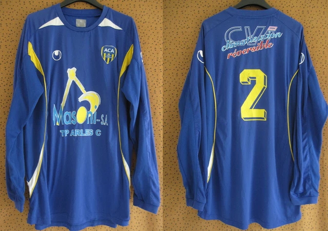 Maillot Vintage AC Arles Kappa Masoni N°8 - Bleu Home - Taille XL - Porté