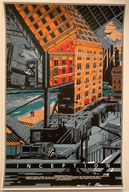Kilian Eng Inception Movie Poster Mondo Style Screen Print Commission Nolan Film