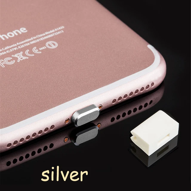 1pcs Métal Poussière Prise Téléphone Charge Port Stopple Pour IPHONE 5s Se / , 5