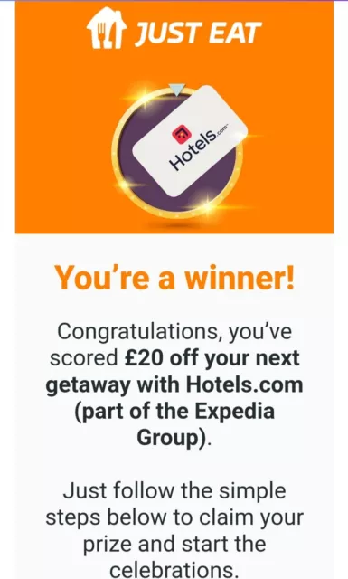 £20 Off Hotels.com Egiftcard