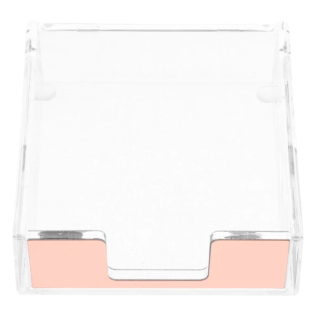 Paperclip Holders Desk Memo Case Clear Office Metal Bracket