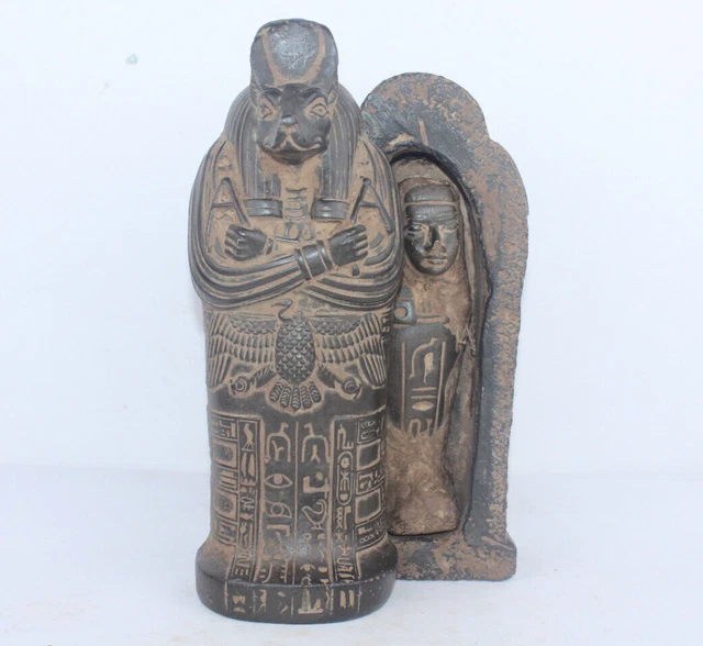 FARAÓN ANTIGUO EGIPCIO ANTIGUO ANUBIS Ataúd Ushabti Tumba Estatua EGYCOM