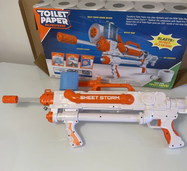 GAMES TOILET PAPER Blaster Sheet Storm Rapid Fire Spitballs Tested