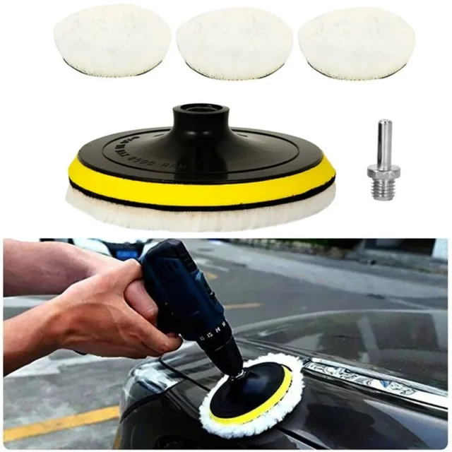 Car Polishing Kit Pad Waxing Sponge Disk Wool Wheel Auto Paint Care Polisher Pad