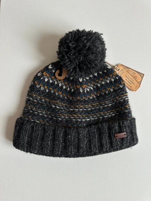 Fat face rib knit pom shop beanie